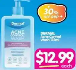 Your Discount Chemist DERMAL Acne Control Wash offer