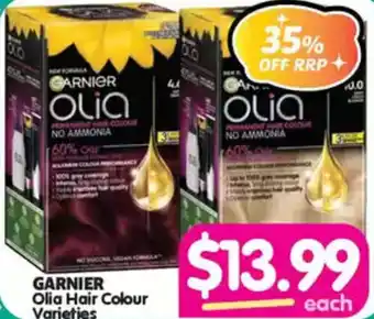Your Discount Chemist GARNIER Olia Hair Colour Varieties offer