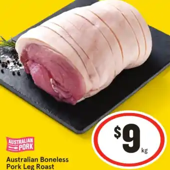 IGA Australian Boneless Pork Leg Roast offer