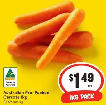 IGA Australian Pre-Packed Carrots offer