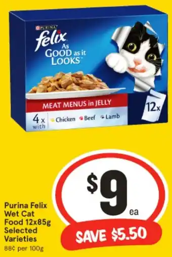 IGA Purina Felix Wet Cat Food offer