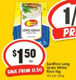 IGA SunRice Long Grain White Rice offer