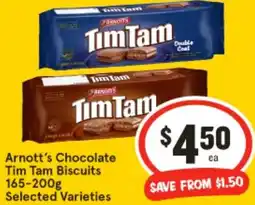 IGA Arnott's Chocolate Tim Tam Biscuits offer