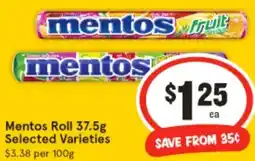 IGA Mentos Roll offer