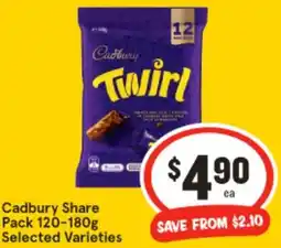 IGA Cadbury Share Pack offer