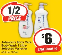 IGA Johnson's Body Care Body Wash offer