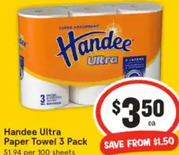 IGA Handee Ultra Paper Towel offer