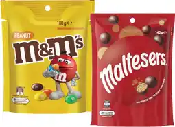 Coles Mars M&M's, Maltesers or Pods 120g-180g offer