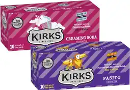 Coles Kirks Soft Drink 10x375mL offer