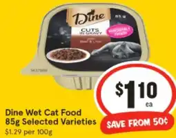 IGA Dine Wet Cat Food offer