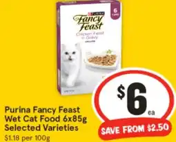 IGA Purina Fancy Feast Wet Cat Food offer