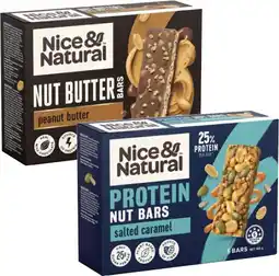 Coles Nice & Natural Protein or Active Bars 125g-175g offer