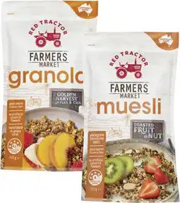 Coles Red Tractor Farmers Market Granola or Muesli 700g offer