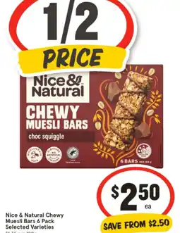 IGA Nice & Natural Chewy Muesli Bars offer