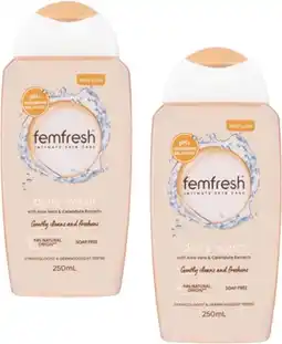 Coles Femfresh Daily Intimate Wash Aloe & Calendula 250mL offer