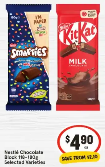 IGA Nestlé Chocolate Block offer