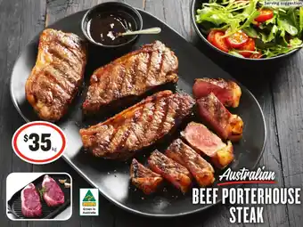 IGA Australian beef porterhouse steak offer