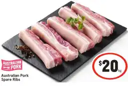 IGA Australian Pork Spare Ribs offer