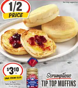 IGA Tip top muffins offer