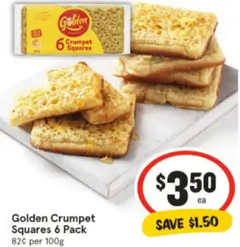 IGA Golden Crumpet Squares offer