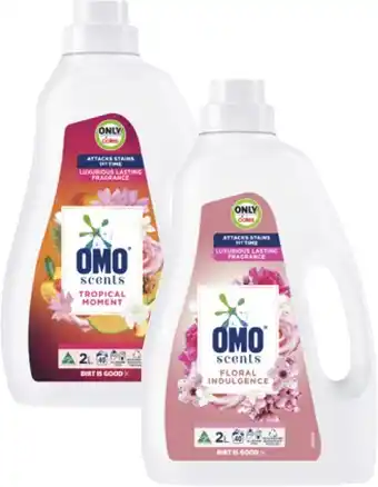 Coles Omo Scents Laundry Liquid 2 Litre offer