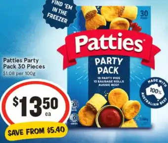 IGA Patties Party Pack offer