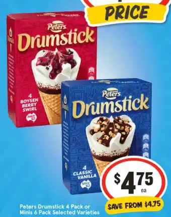 IGA Peters Drumstick  or Minis offer