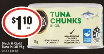 IGA Black & Gold Tuna in Oil offer