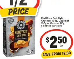 IGA Red Rock Deli Style Crackers offer