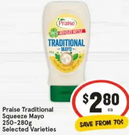 IGA Praise Traditional Squeeze Mayo offer