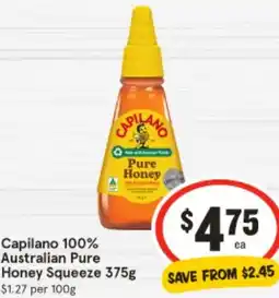 IGA Capilano 100% Australian Pure Pure Honey offer