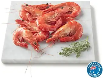 Coles Coles Queensland Thawed Cooked Extra Large Black Tiger Prawns offer