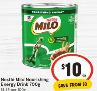 IGA Milo Nourishing Energy Drink offer