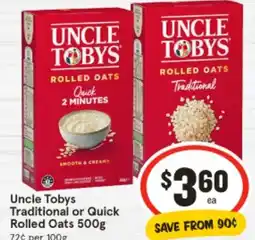 IGA Uncle Tobys offer