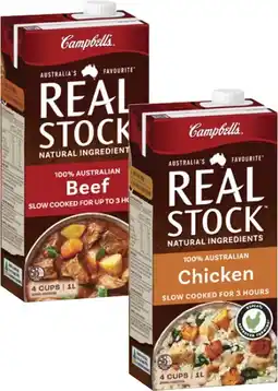 Coles Campbell's Real Stock 1 Litre offer