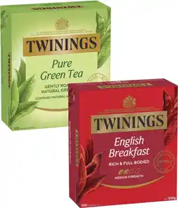 Coles Twinings Tea Bags 80 Pack-100 Pack offer