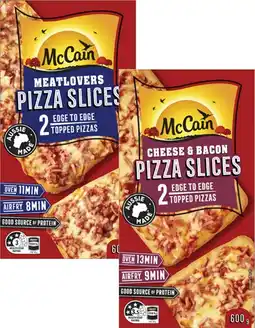 Coles McCain Pizza Slices 2 Pack 600g offer