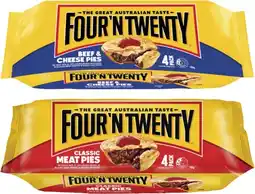 Coles Four'N Twenty Traditional Pies 700g offer