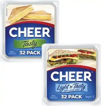 Coles Cheer Cheese Slices 500g offer