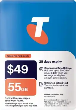 Coles Telstra $49 SIM Kit offer