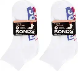 Coles Bonds Women's Quarter Crew Socks 3 Pack offer