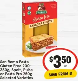 IGA San Remo Pasta Gluten offer