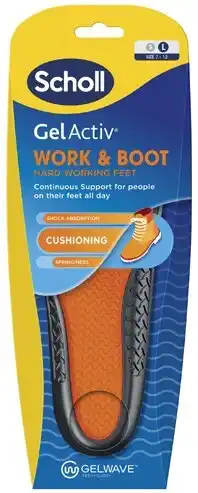 Coles Scholl Gel Activ Insole Work & Boot 1 Each offer