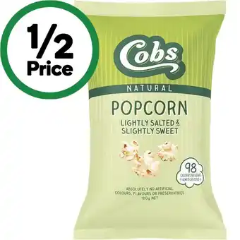 Woolworths Cobs Popcorn 80-120g offer