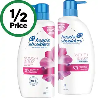 Woolworths Head & Shoulders Shampoo or Conditioner 660ml offer