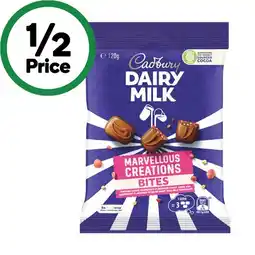 Woolworths Cadbury Marvellous Creations Bites 120g offer