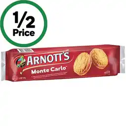 Woolworths Arnott’s Cream Biscuits 200-250g offer