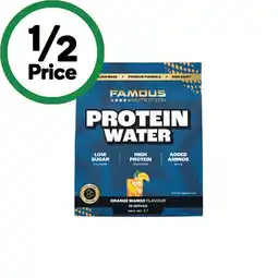 Woolworths Famous Nutrition Protein Water 300g offer