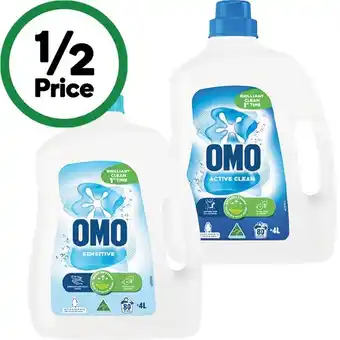 Woolworths OMO Laundry Liquid 4 Litre offer