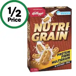 Woolworths Kellogg’s Nutri-Grain 290g or Just Right 460g offer